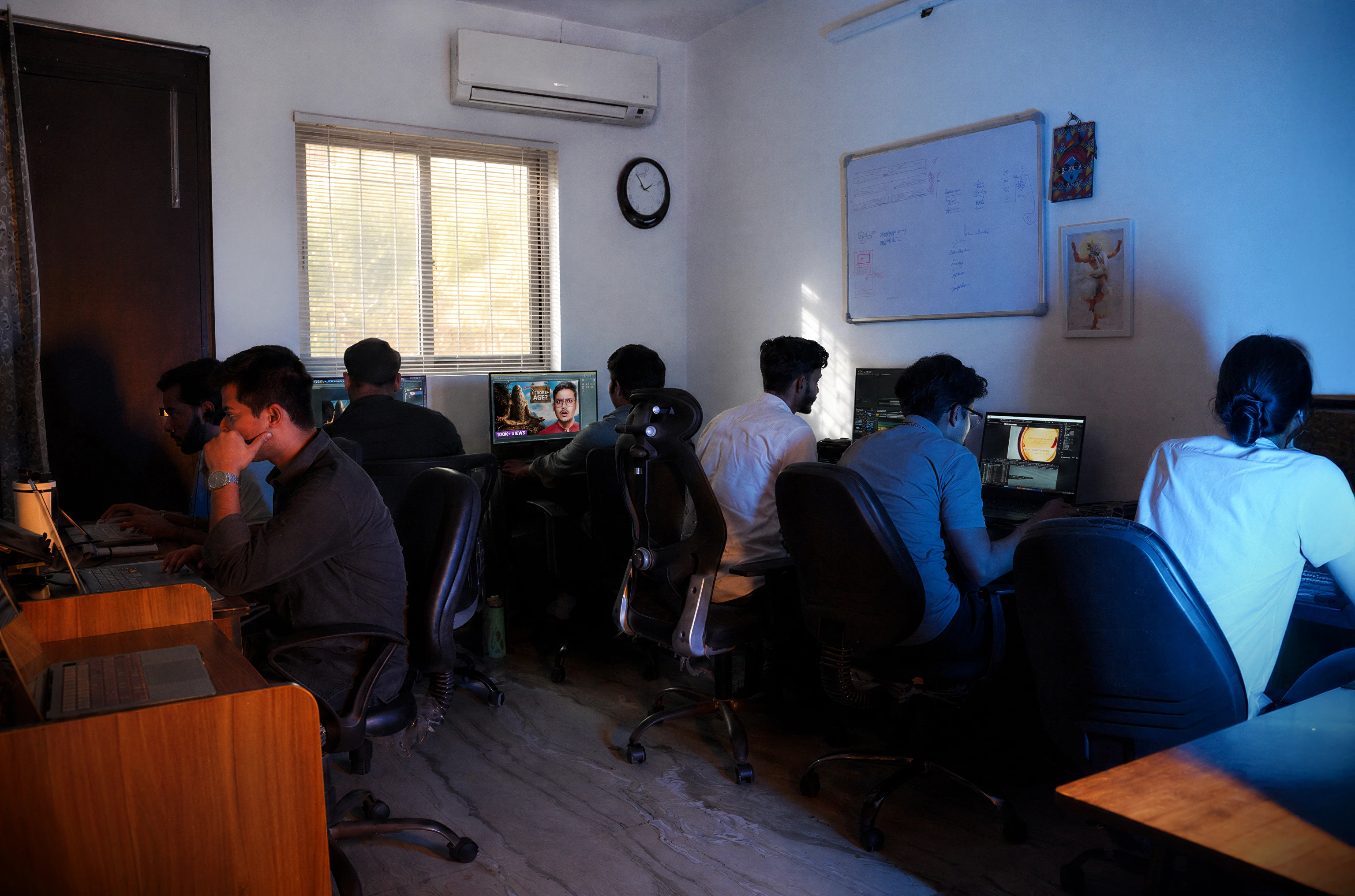 Editing room at The Prapañca studio